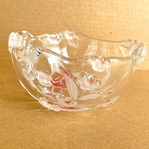 Mikasa Crystal Blossomtime Berry Dessert Bowl Walther Glass Germany